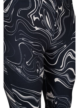 Mönstrade leggings, Black Swirl AOP, Packshot image number 2