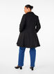 A-linjeformad ullrock med fickor, Svart, Model image number 2