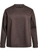 Sweatshirt med rund halsringning, Brun, Packshot image number 0