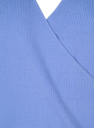 Stickad tröja med omlott, Lavender Lustre, Packshot image number 2