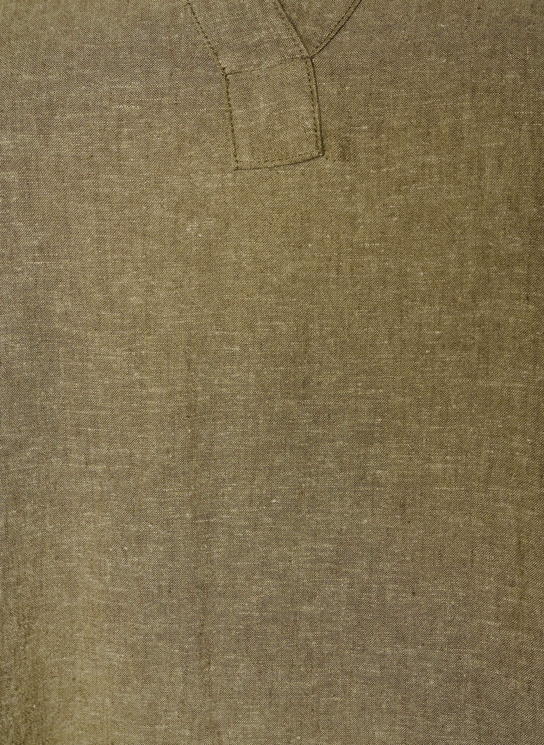 Zizzi Midikl&auml;nning i linne och viskos med halvl&aring;nga &auml;rmar, Gr&ouml;n, Packshot image number 2