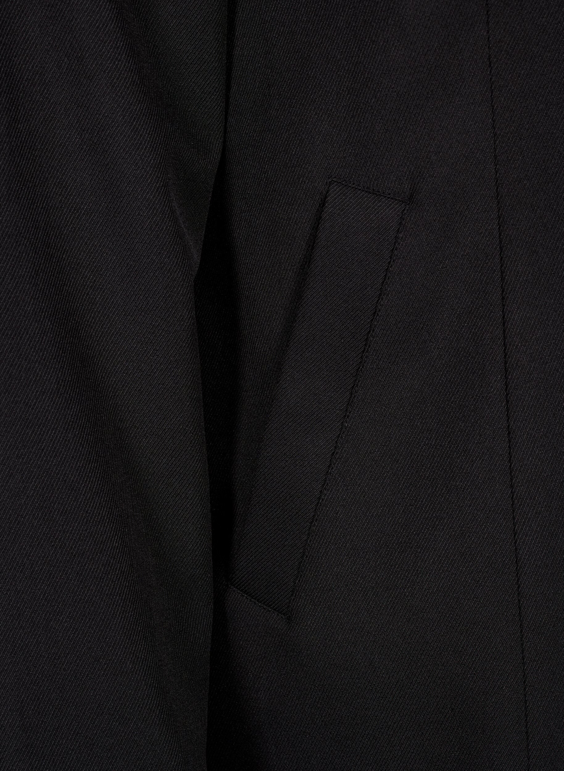 Zizzi V&aring;rjacka med dold knappsl&aring;, Black, Packshot image number 3