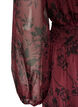 Maxikl&auml;nning med blommigt m&ouml;nster och smock, M&ouml;rk Bordeaux, Packshot image number 3