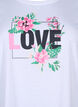 T-shirt från FLASH med tryck, Bright White Love, Packshot image number 2