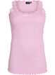 Topp med spetskant, Rosa, Packshot image number 0