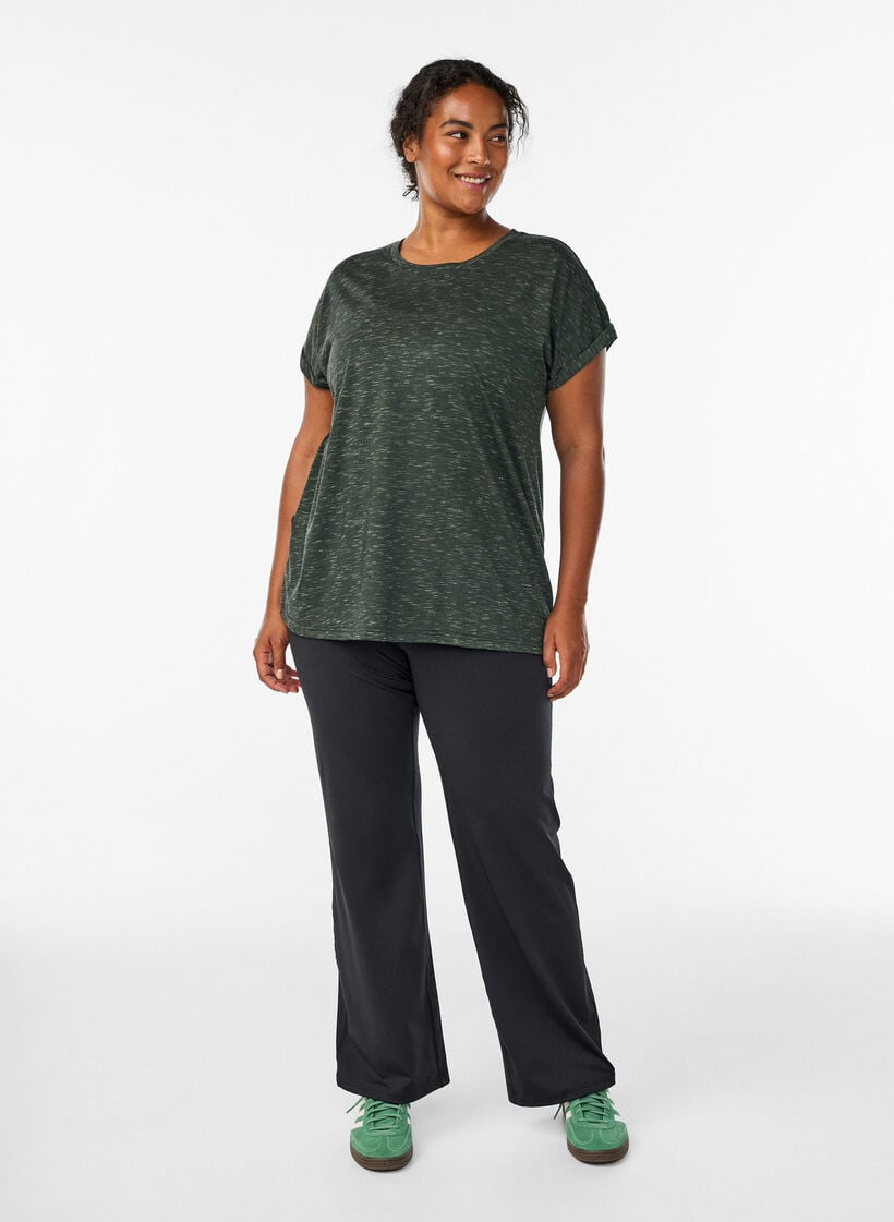 L&ouml;s tr&auml;ningst-shirt med korta &auml;rmar, Gr&ouml;n, Model