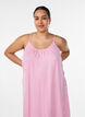 A-linjeformad sommarkl&auml;nning med r&auml;nder, Rosa, Model image number 2