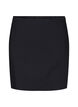 Kort kjol med slits, Black, Packshot image number 0