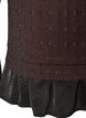 Strukturerad blus med volangkant, Brun, Packshot image number 3