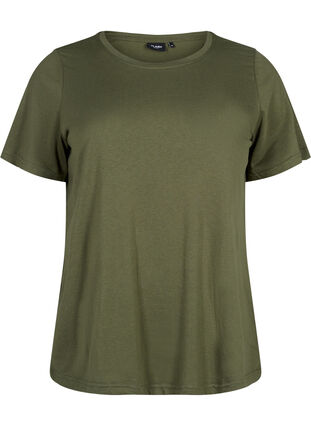 FLASH - T-shirt med rund halsringning, Olivie Night, Packshot image number 0