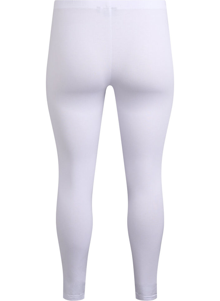 Basic leggings i viskos, Vit, Packshot image number 1
