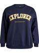 Sweatshirt med statementdetalj, Bl&aring;, Packshot image number 0