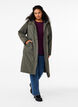 Parkas med huva och justerbar midja, Black Olive, Model image number 1