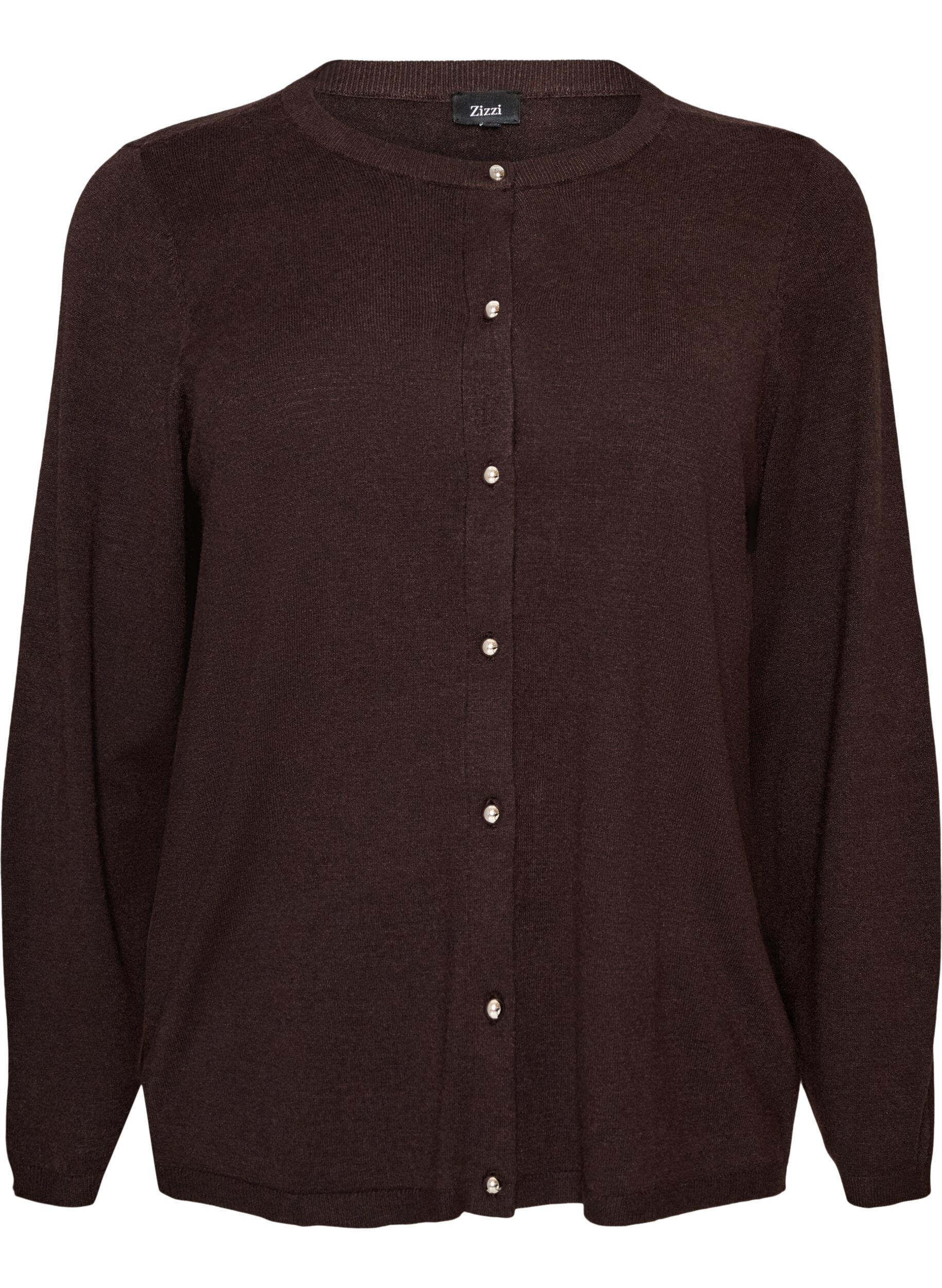 Cardigan med runda knappar