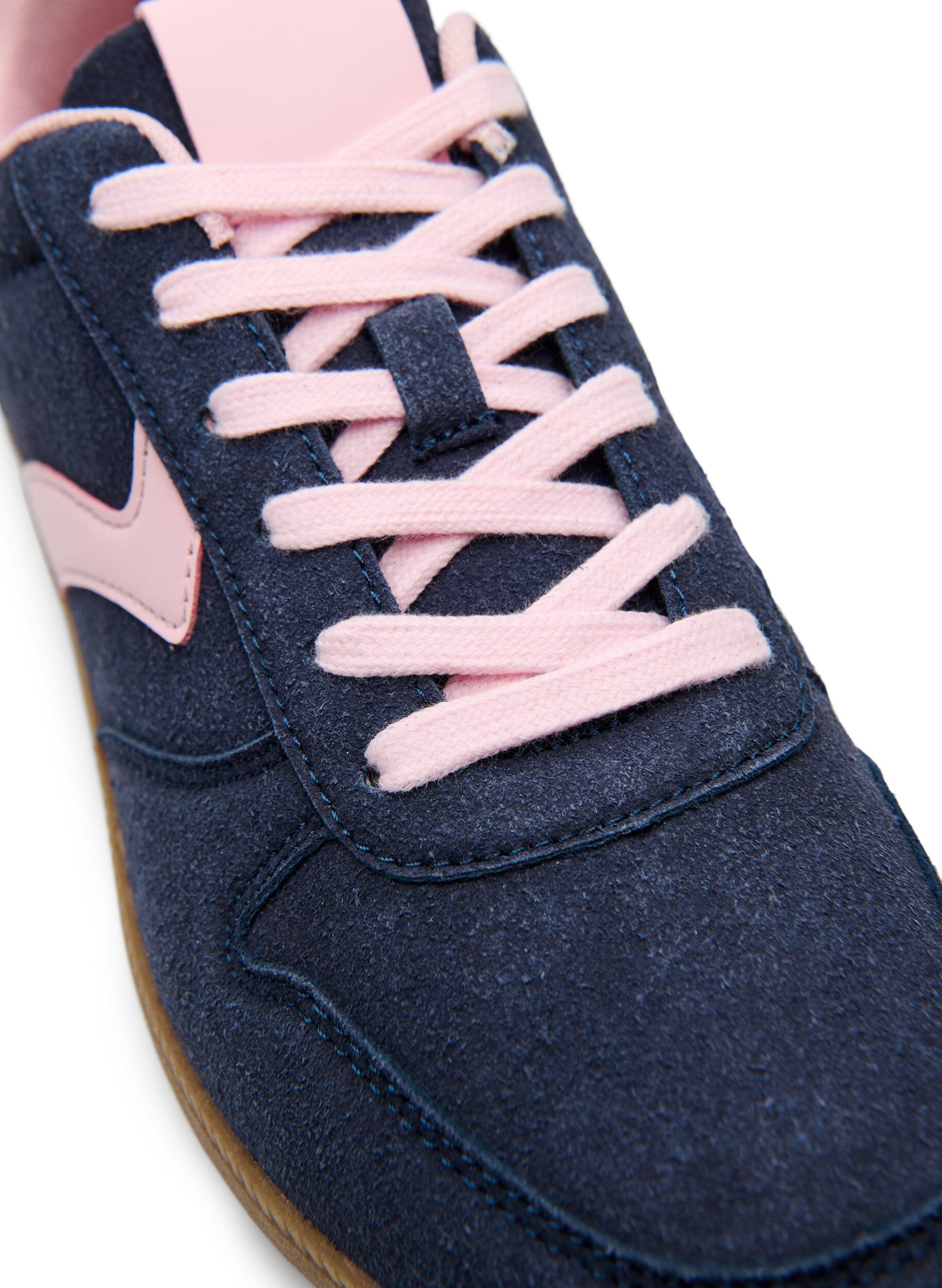Zizzi Sneakers i mockaimitation, Bl&aring;, Packshot image number 3