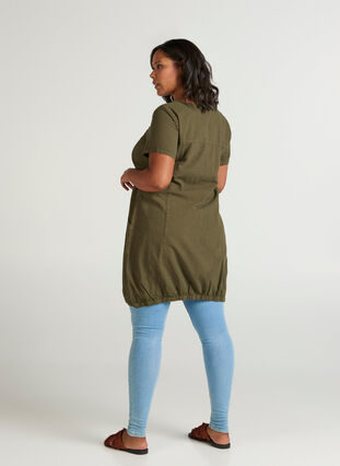 Klänning med fickor , Ivy green, Model image number 2
