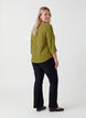 Blus med 3/4-&auml;rm, Gr&ouml;n, Model image number 2