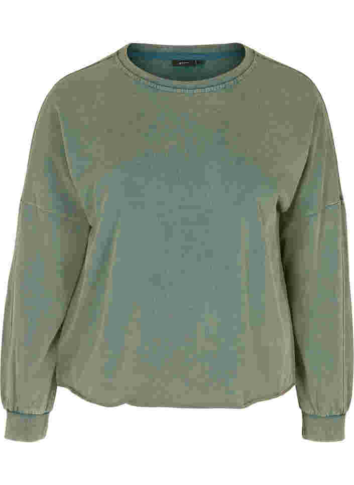 Sweatshirt i bomull, Reflecting Pond, Packshot image number 0