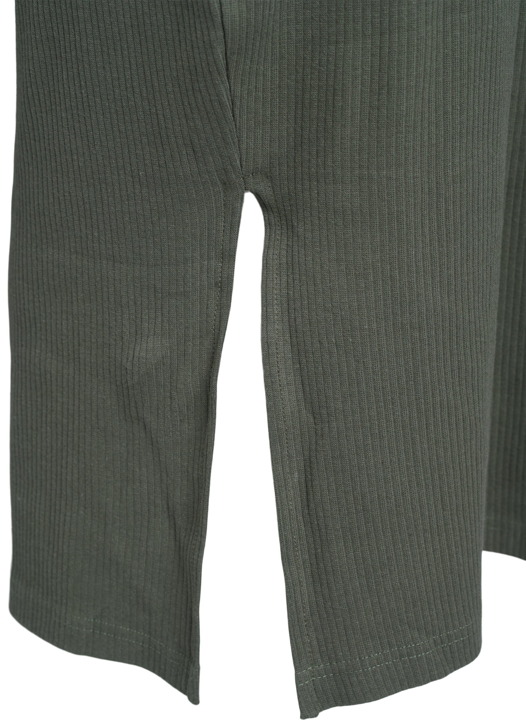 Zizzi Maxikl&auml;nning i jersey med korta &auml;rmar, Gr&ouml;n, Packshot image number 3