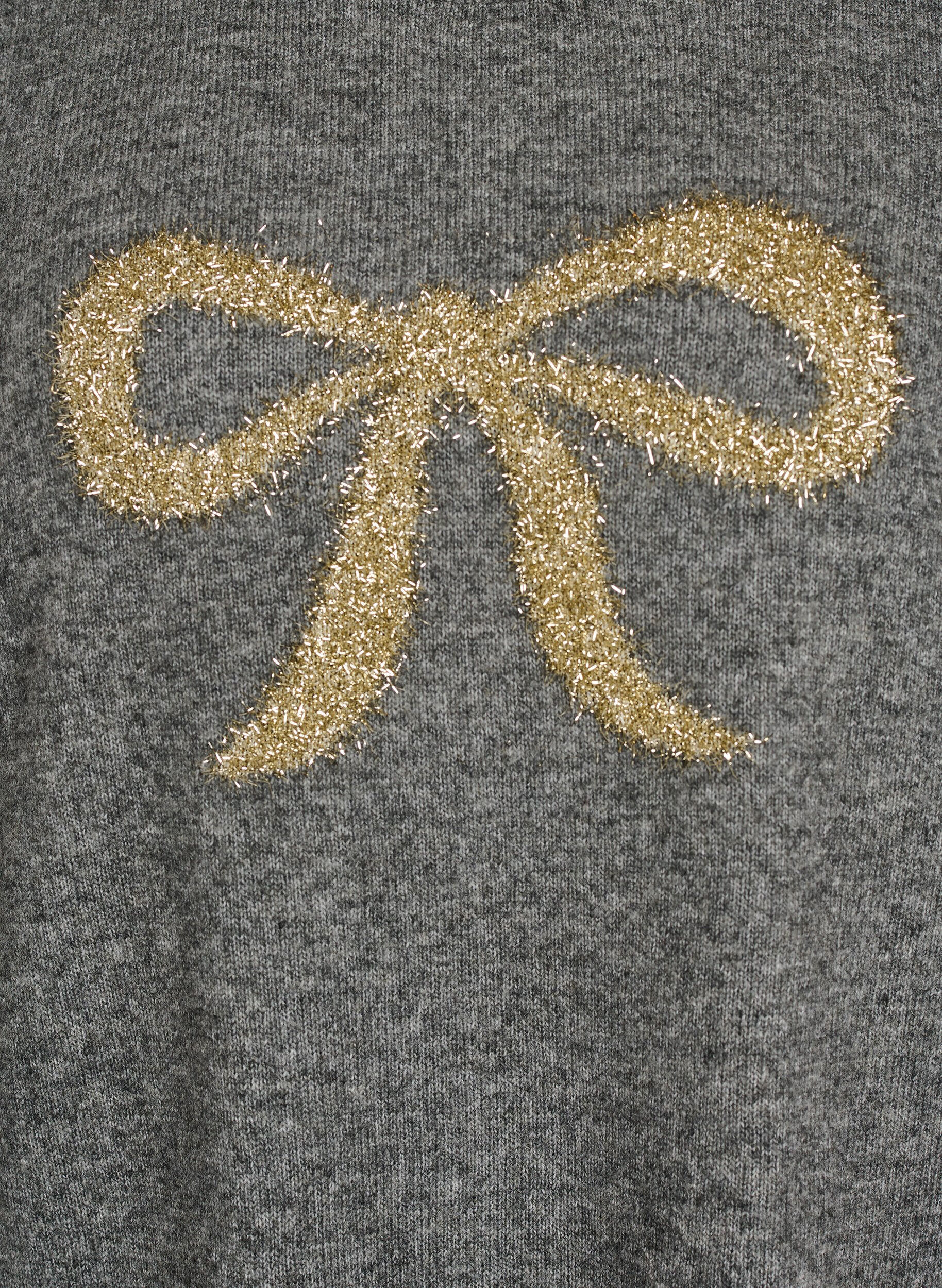 ZizziTr&ouml;ja med glitterrosett, Gr&aring;, Packshot image number 2