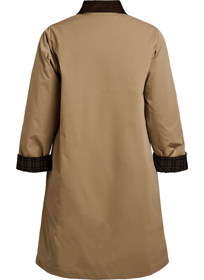 Medell&aring;ng jacka med manchesterkrage, Beige, Packshot