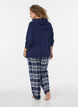 Kofta i sweatshirt material med huva och fickor, Bl&aring;, Model image number 2
