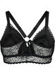 Spets Bralette med bakdetalj, Black, Packshot image number 1