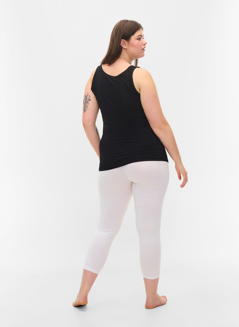 Basleggings 3/4 längd, Bright White, Model image number 1