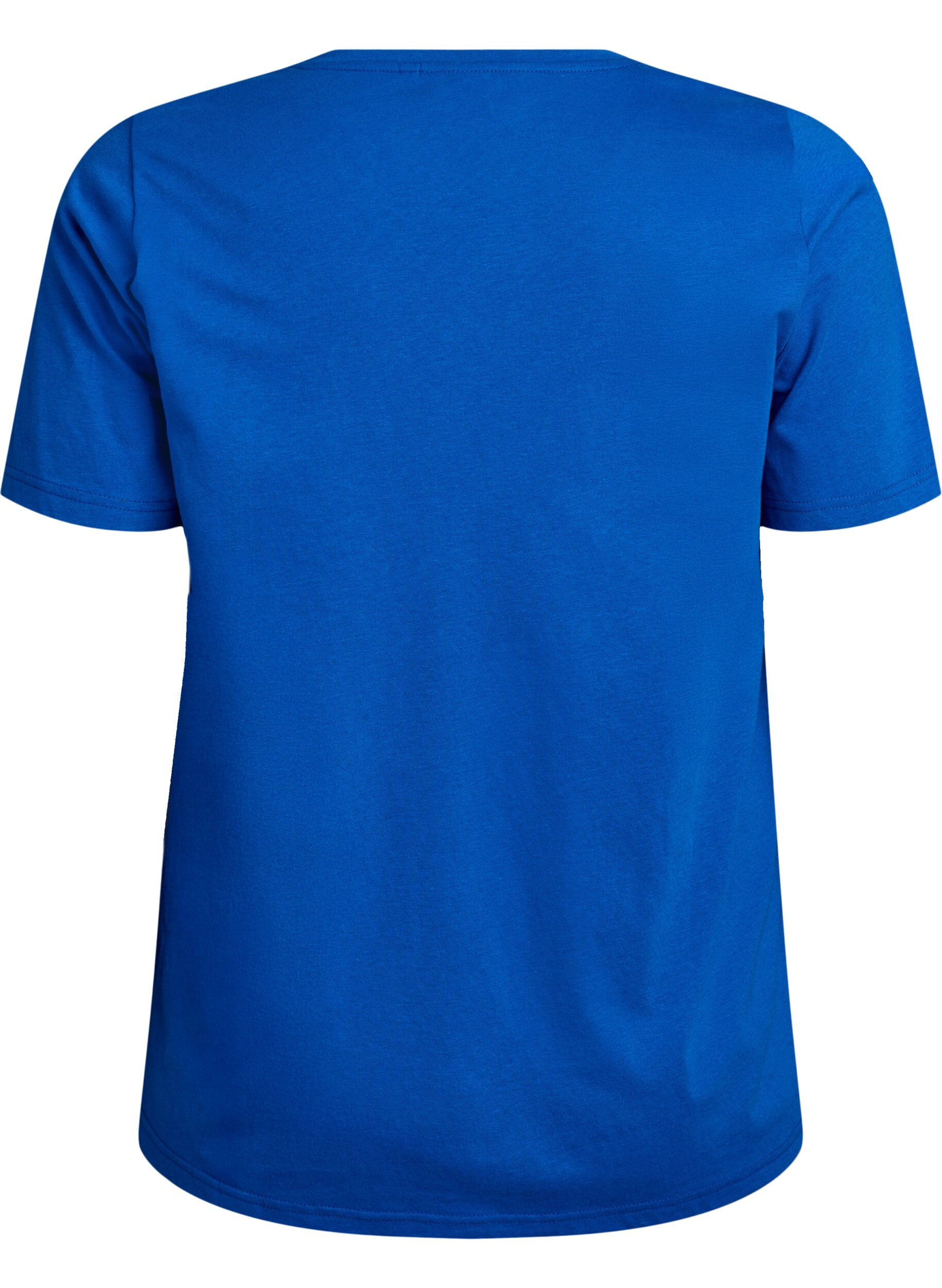ZizziT-shirt med tryck, Bl&aring;, Packshot image number 1