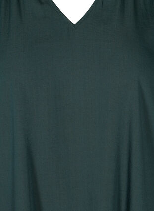 Långärmad tunika med v-ringning, Darkest Spruce, Packshot image number 2