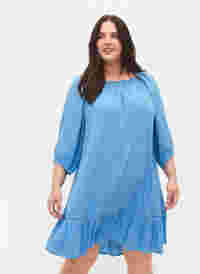 Viskosklänning med 3/4-ärmar, Pacific Coast, Model