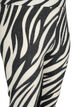 Leggings med zebramönster, White Zebra, Packshot image number 2