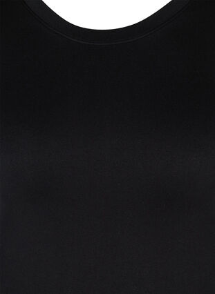 Enfärgad sömlös underställströja, Black, Packshot image number 2