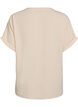 L&ouml;s blus med korta &auml;rmar, Beige, Packshot image number 1