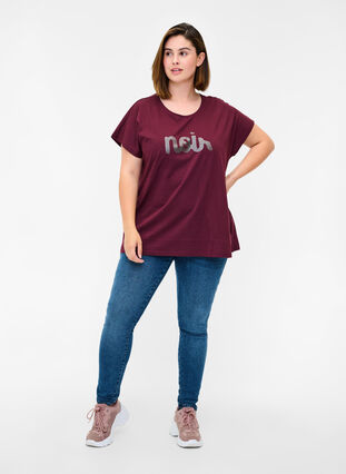 Ekologisk t-shirt i bomull med rund hals, Port Royal, Model image number 2