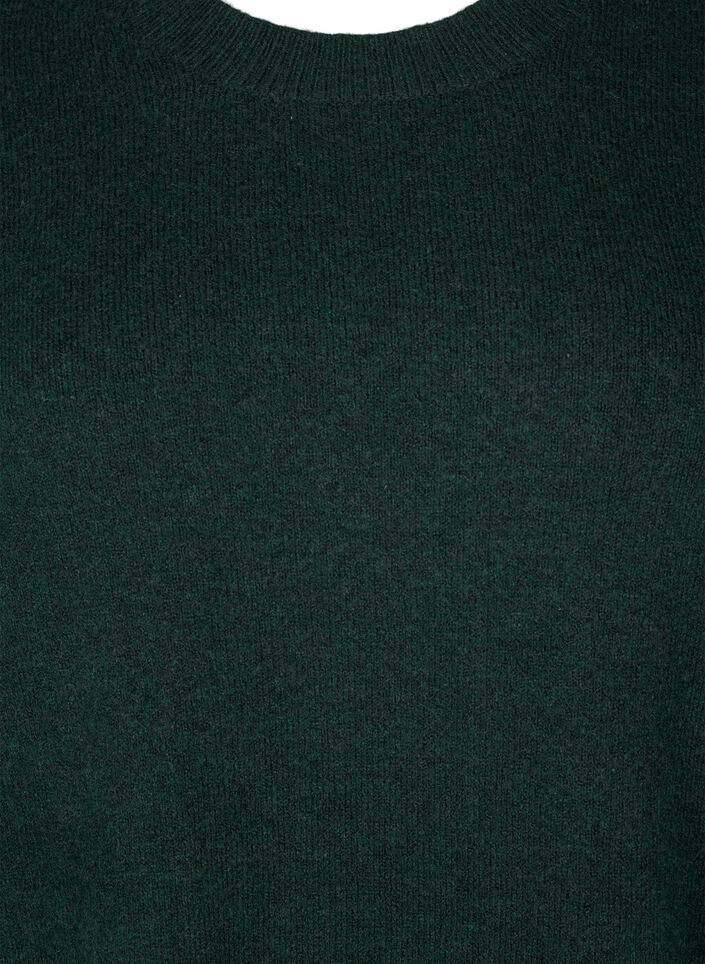 Stickad klänning med rund halsringning och slits, Scarab Mel., Packshot image number 2