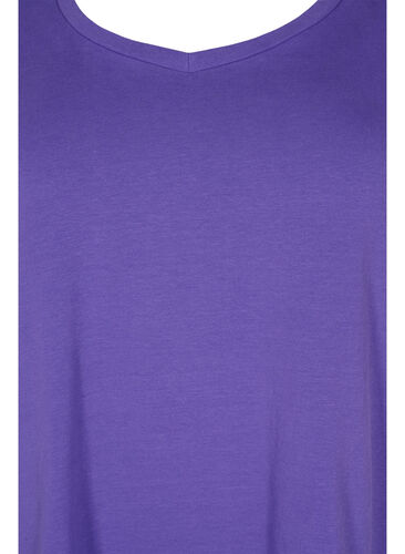 Enfärgad t-shirt i bomull, Ultra Violet, Packshot image number 2