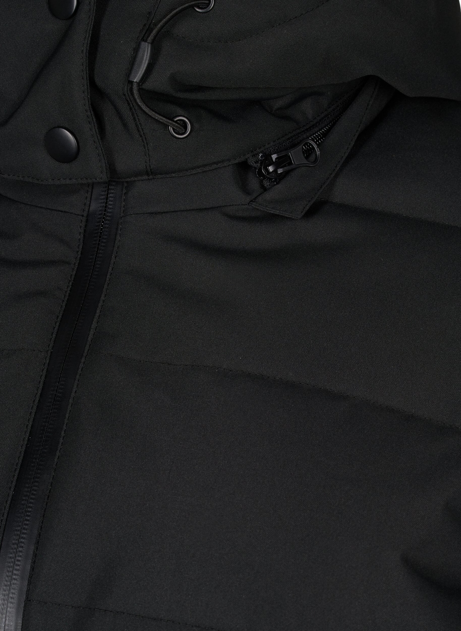 Zizzi Skidjacka med huva och b&auml;lte, Black, Packshot image number 4