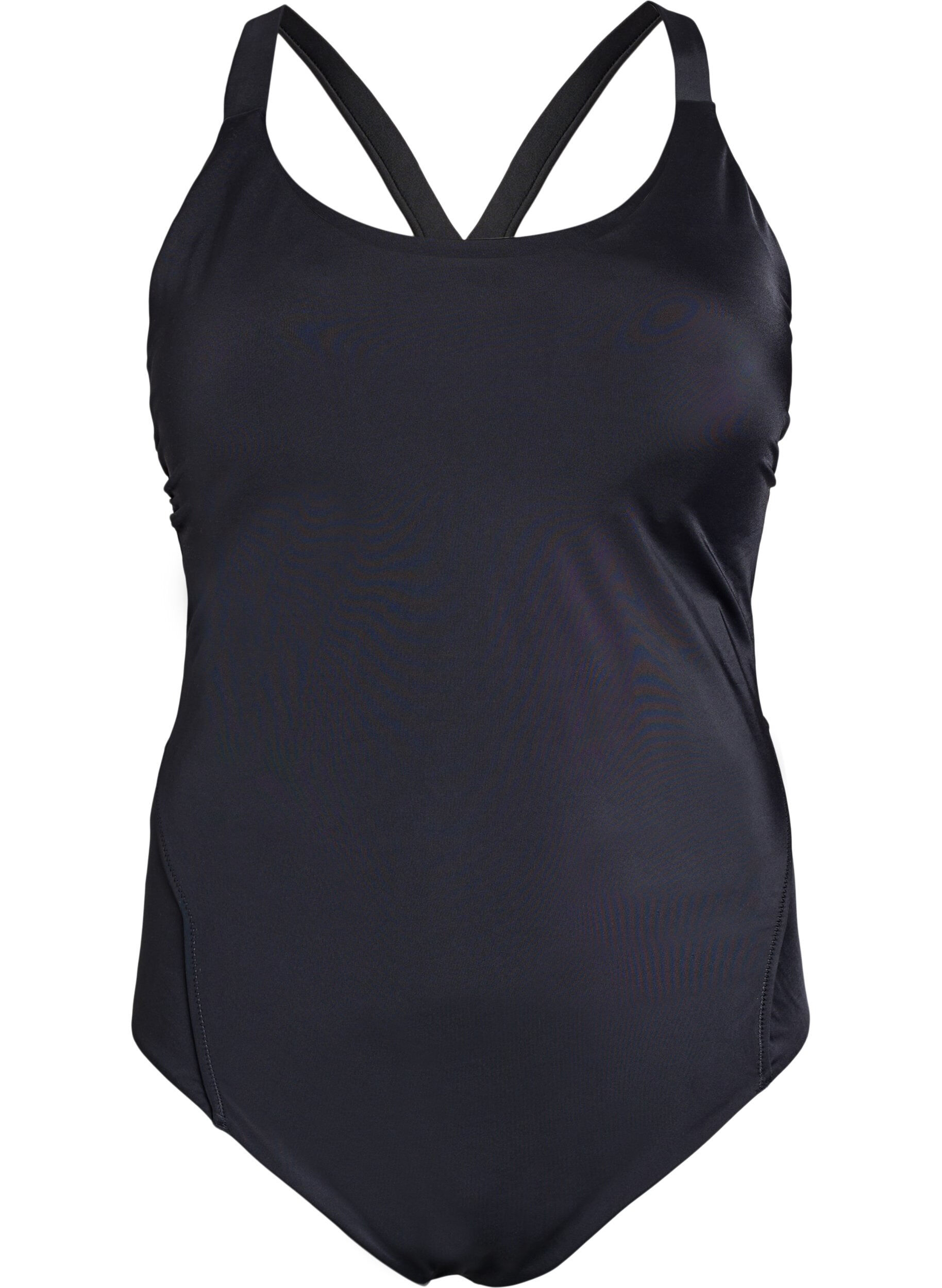 Zizzi Baddr&auml;kt med ryggdetalj, Svart, Packshot image number 0