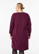 Stickad kort kl&auml;nning med raglan&auml;rm och mitts&ouml;m, R&ouml;d, Model image number 2