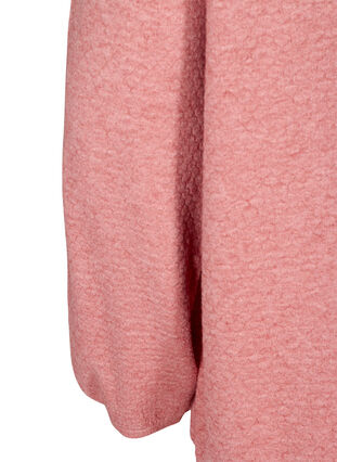 Stickad tröja med mönster, Faded Rose Mel., Packshot image number 3