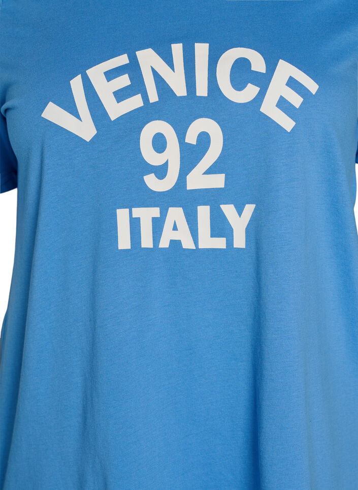 T-shirt med tryck, Bl&aring;, Packshot image number 2