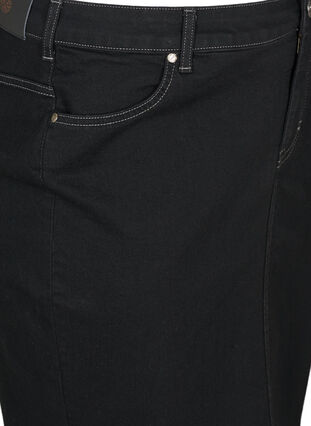 Tight jeanskjol, Black, Packshot image number 2