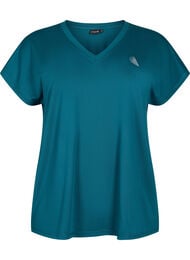 Tr&auml;nings-t-shirt med v-ringning och l&ouml;s passform, Gr&ouml;n