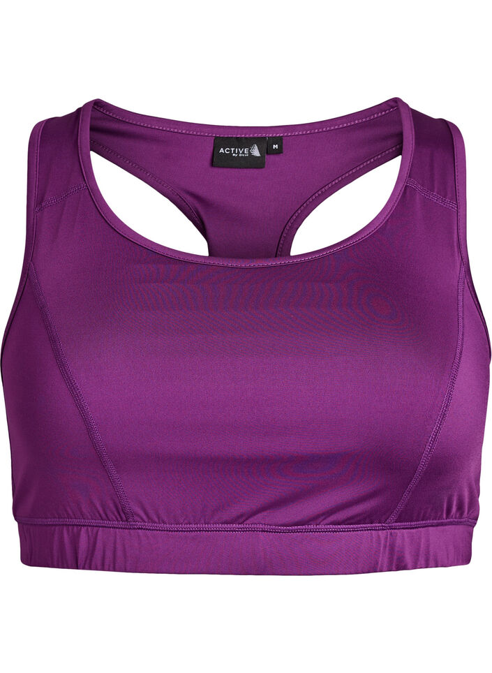 Sport-BH med racerback, Lila, Packshot image number 0