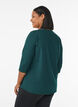 Tr&auml;ningsblus med trekvarts&auml;rm, Gr&ouml;n, Model image number 2