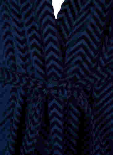 Morgonrock i bomull, Navy Blazer, Packshot image number 2