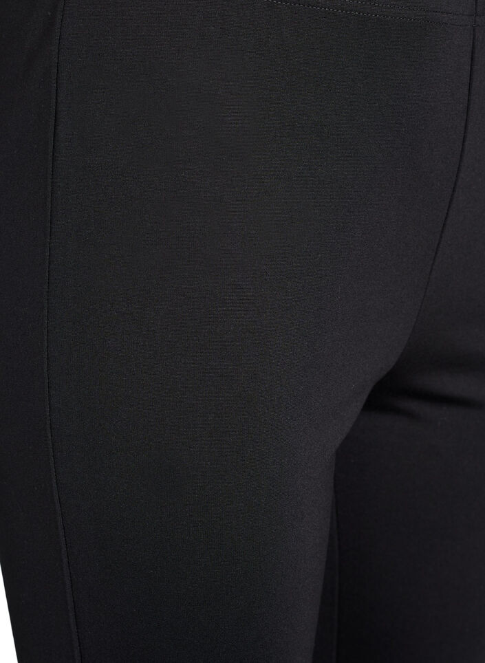 Leggings med slitsar och små strass-stenar, Svart, Packshot image number 2