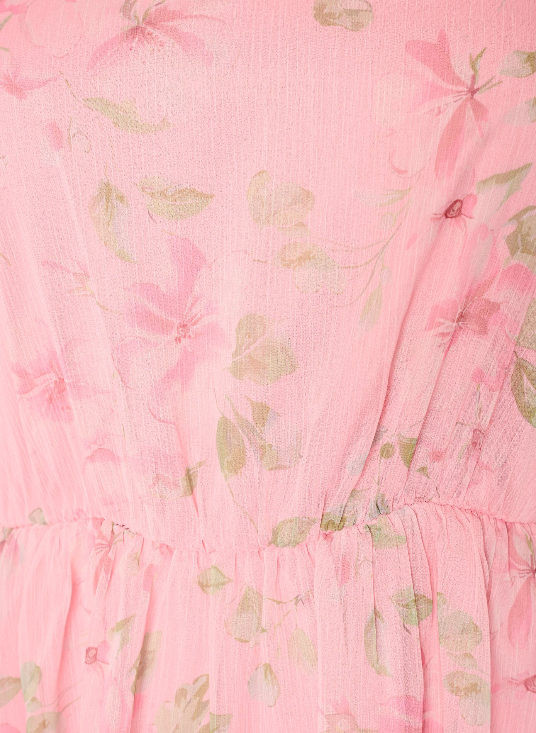 ZizziFestkl&auml;nning i chiffong med l&aring;nga &auml;rmar, Rosa, Packshot image number 2
