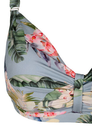 Mönstrad bikini-bh med bygel och uttagbara inlägg, Kolyptus Print, Packshot image number 2